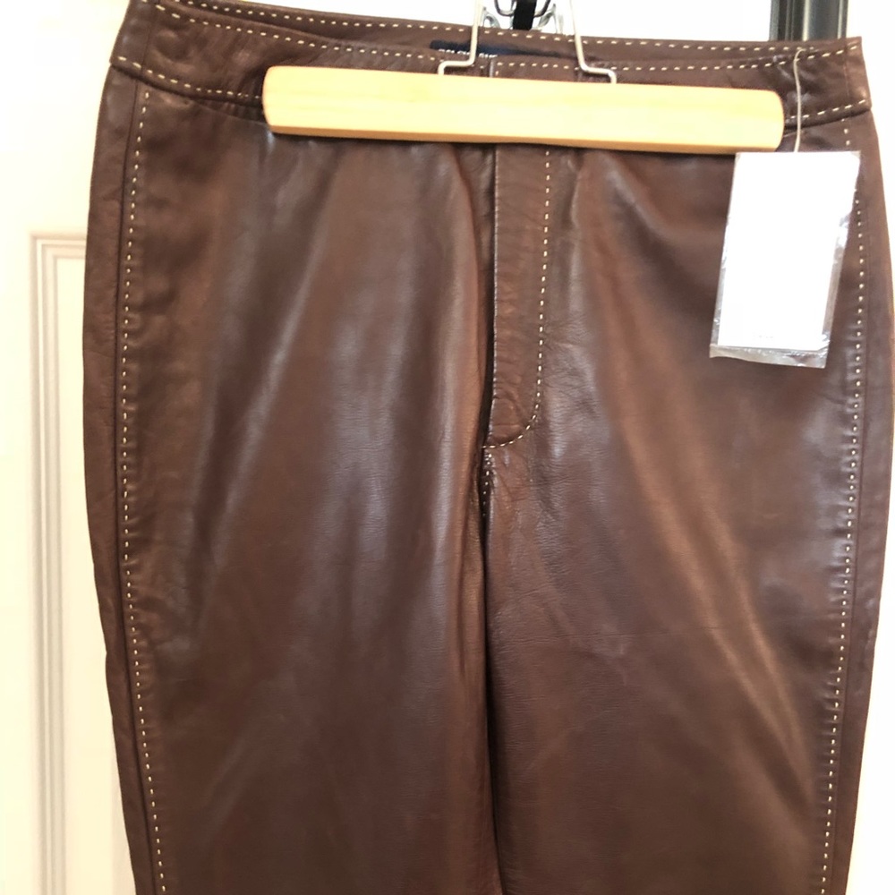 Leather pants Ralph Lauren  town, brand new